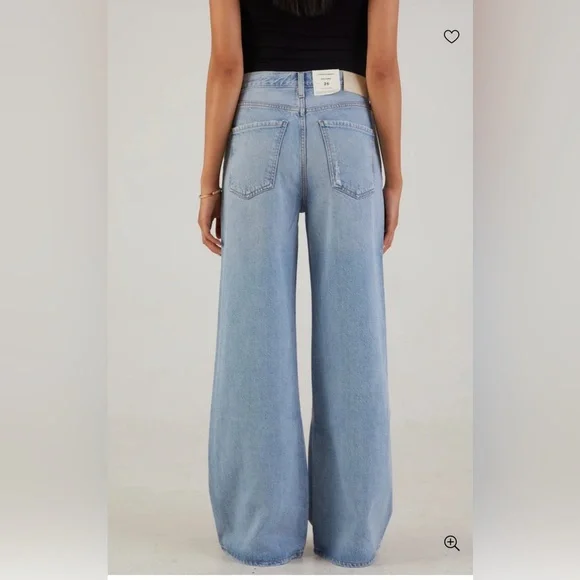 Citizens of Humanity Blue Denim Jeans Paloma Baggy Wide Leg High Rise 26 - Picture 2 of 16